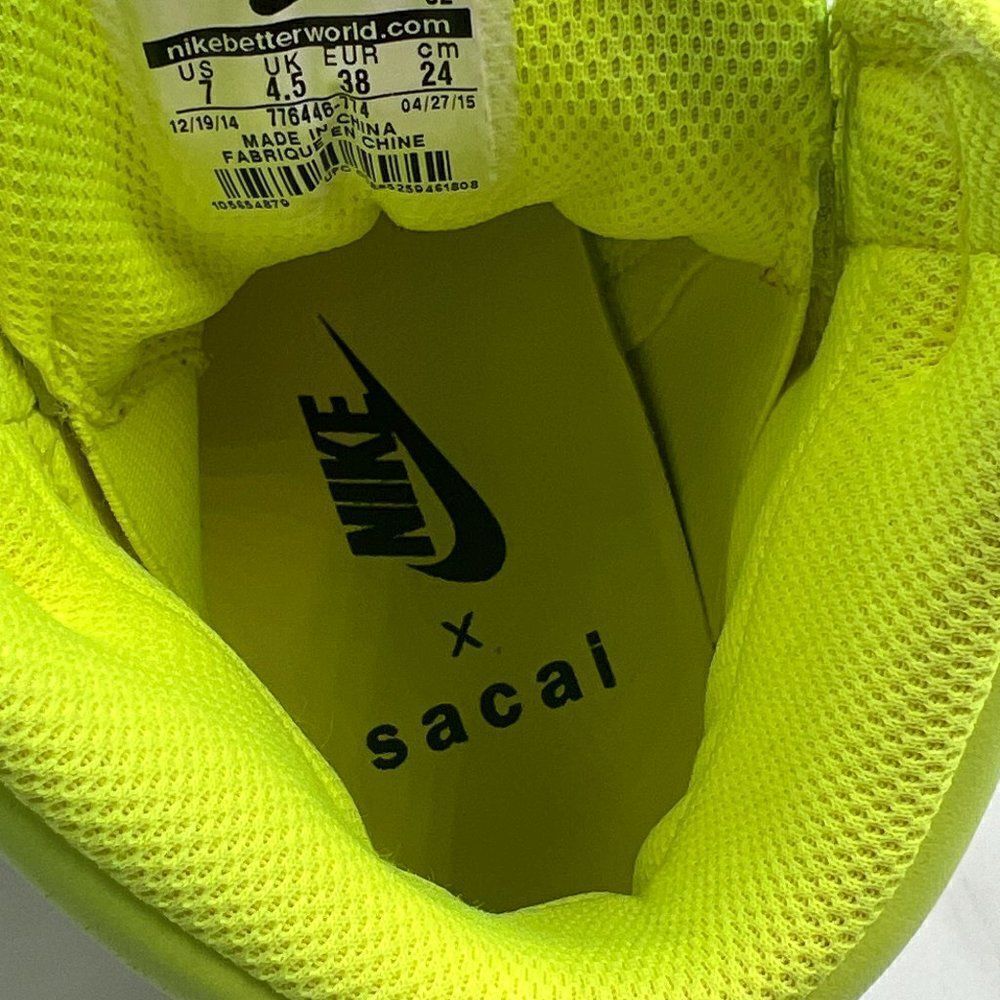 Nike Dunk Lux 'Sacai Volt Obsidian'- Rare - Picture 3 of 11